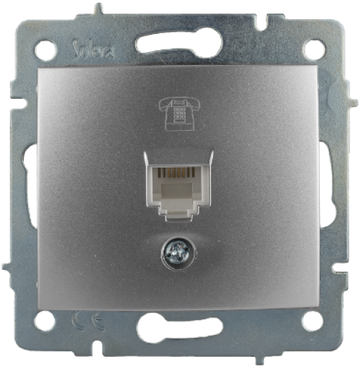 Tomada de telefone RJ11. ERP84A