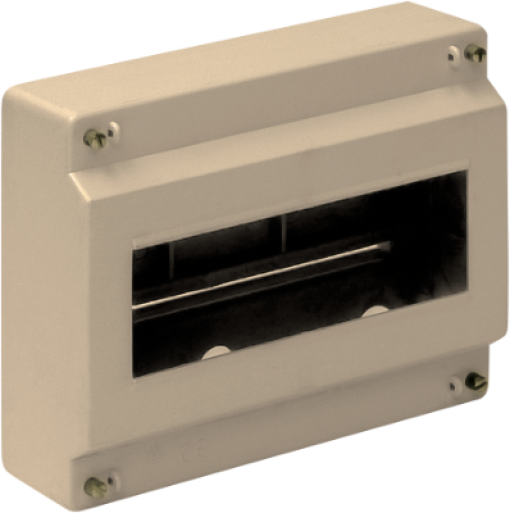 Surface distribution board, 8 modules. 694CMT