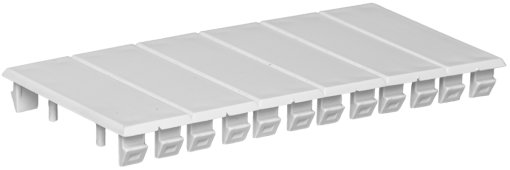 Blind cover gaps. 6 modules. Grey colour.