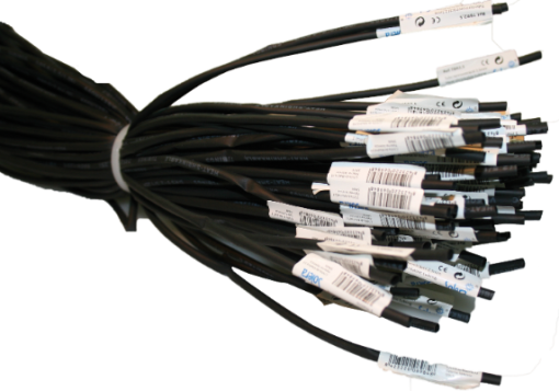 Tubos termorretráteis. Comprimento 1 m. 3,5mm . Cor preto.