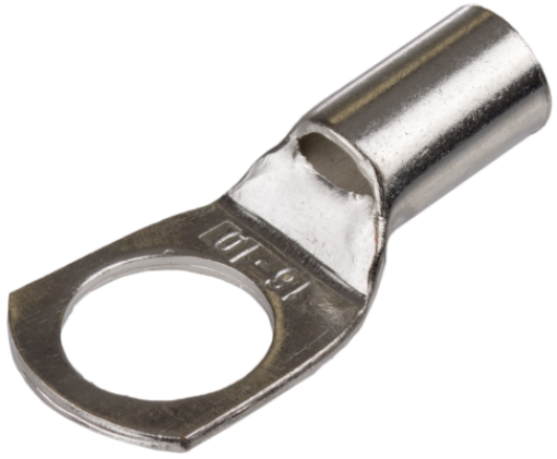 Spade terminals for 16 mm² cable section and M10