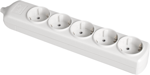 Multi-socket outlet with 5 sockets 2P+E, 16A 250V~. 8005
