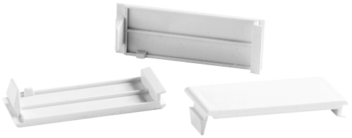 Blind cover gaps. 1 module. White colour.