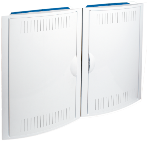 Network termination box 723 x 526 x 86 mm. Hollow wall.
