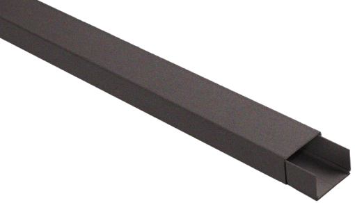 Slotted mini trunking 10 x 20, adhesive and screw fixing