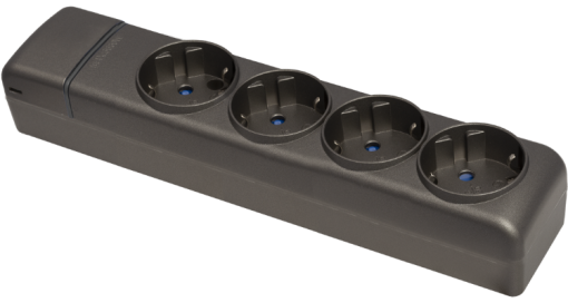 Multi-socket outlet with 4 sockets 2P+E, 16A 250V~. 8004PNG