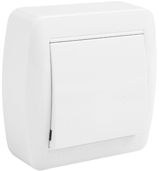 Botão 10A 250V ~. De superfície.