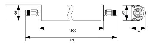 LEDWaterproof-B2 L1200-36W-865