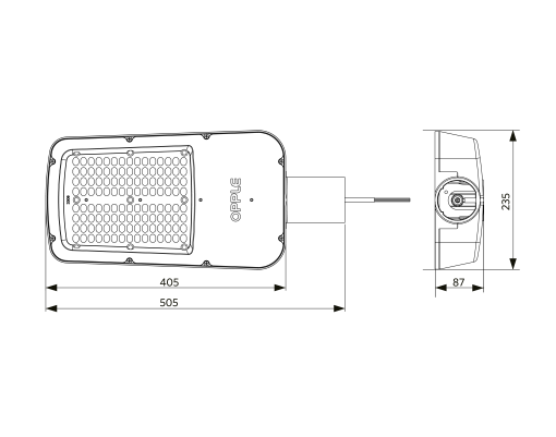 LEDRoadlight-E 80W-4000