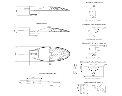 LEDStreetlight-E2 60W-4000