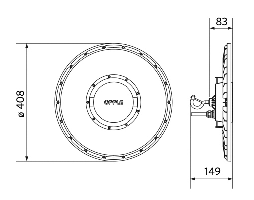 LEDHighbay-P5 240W-DALIBLE2-840-W