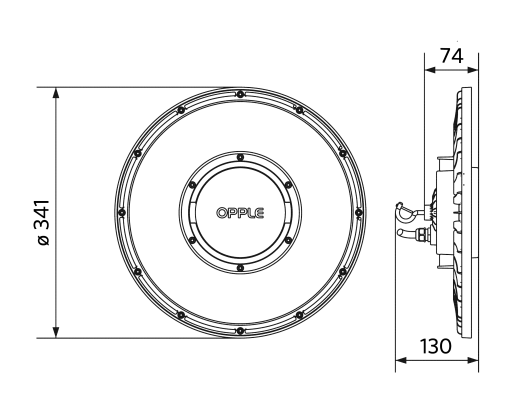 LEDHighbay-P5 110W-840-W