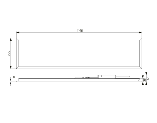 LEDPanelS-B3 Re295-32W-830-U19
