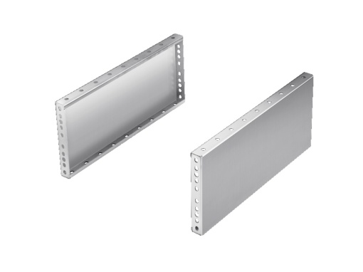 TS Trim panel, sides, H 200 mm, for W 400 mm, Stainless steel 1.4301