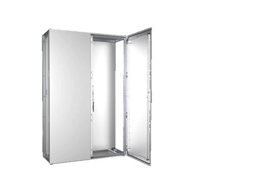 Sistema de armários modulares VX, porta dupla, LxAxP 1200 x 1800 x 400 mm, aço inoxidável