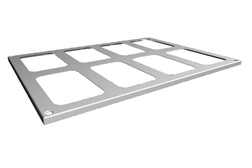 VX Roof plate, WD 800x600 mm, for cable entry glands