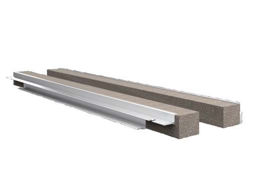 Perfil traseiro VX para entrada de cabos, L 600 mm