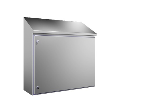 Compact enclosure, WHD 810x650H1x821H2x300 mm, Stainless steel 1.4301