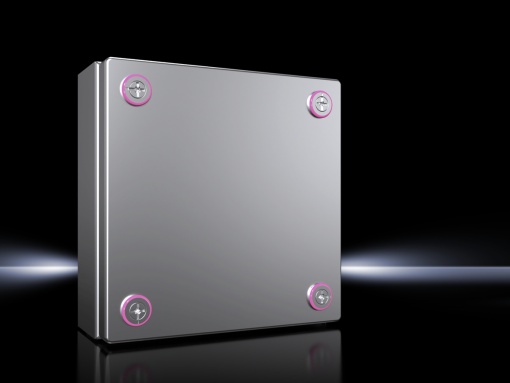 KX Caixa de bornes, aço inoxidável 1.4301, sem placa de montagem, LAP 200x200x80 mm