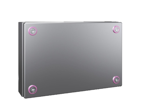 KX Caixa de bornes, aço inoxidável 1.4301, sem placa de montagem, LAP 300x200x80 mm