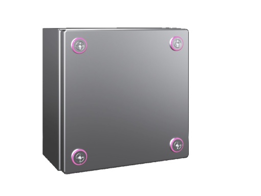 KX Caixa de bornes, aço inoxidável 1.4301, sem placa de montagem, LAP 200x200x120 mm