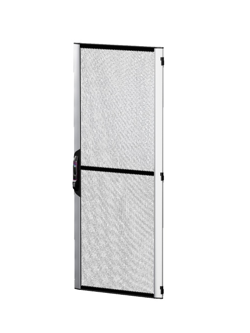 Aluminiumsheet steel door, vented for VX IT, 800x2200 mm, RAL 9005