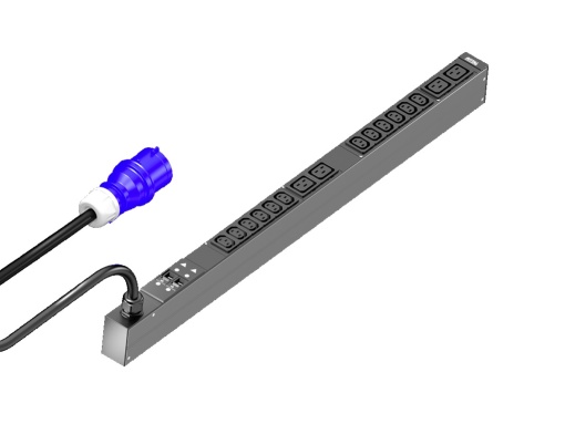 PDU basic 32A1P CEE 12xC134xC19, WHD 44x845x70, IEC 60320 12 x C13, 4 x C19