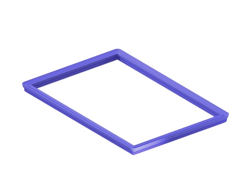 HD Borracha azul para porta