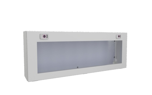 KX Caixa bus, LAP 800x300x155 mm, com placa de montagem, com lingueta