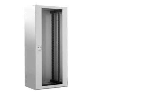 TX CableNet, com porta transparente, rack desmontável, LAP 800x2000x800 mm, RAL 7035