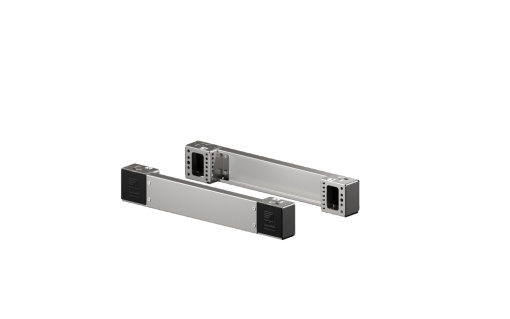 VX baseplinth corner piece with trim panel, frontrear, H 100 mm, for W 600mm, stainless steel