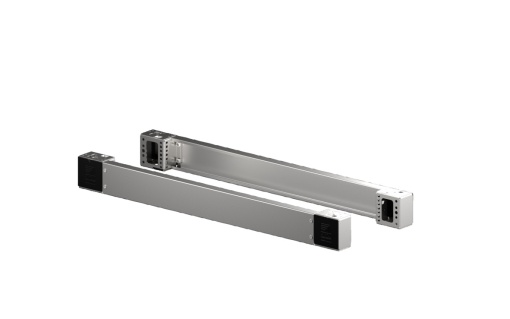 VX baseplinth corner piece with trim panel, frontrear, H 100 mm, for W 1000mm, stainless steel