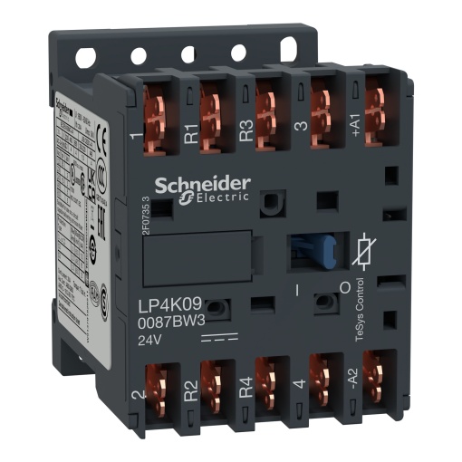 Contactor TeSys K - 4P2 NA  2 NF - AC-1 -  440 V 20 A - 24 V bobina CC