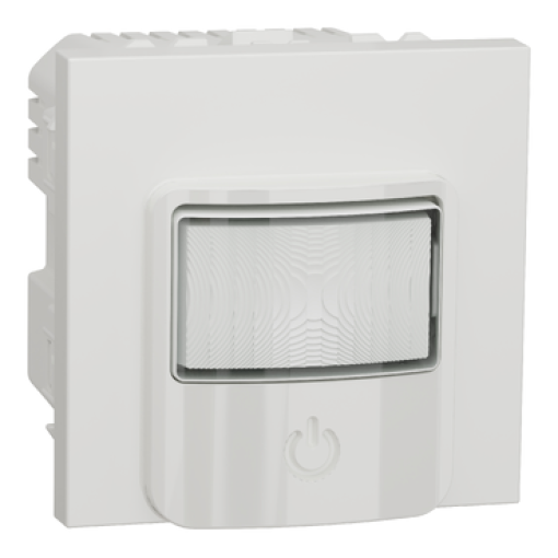 Detector de movimento com interruptor, Unica, 10A, Branco