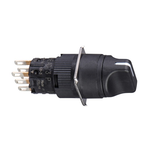 Rodada selector preto ø16-projetando ele le 2 posições-1co