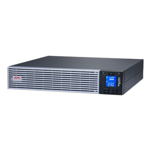 APC Easy UPS On-Line, 3kVA, iões de lítio, 2U, 230V, 6 tomadas IEC C13  1 tomada IEC C19, Ranhura para cartão inteligente, sem bateria, kit de calha ES
