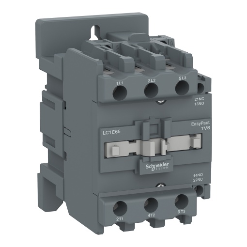 Contator, controle fácil TeSys, LC1E, 3P 3NO, AC-3AC-3e,  440 V, 65 A, bobina 110 V CA, 5060 Hz