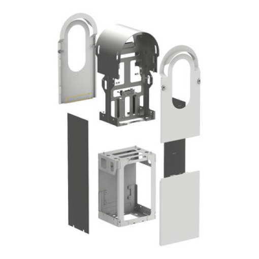 Envolvente metálico, EVlink Pro AC Metal, para 2 carregadores montagem de assentamento ao solo, aço