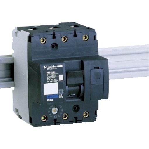 Miniature circuit-breaker, Acti9 NG125L, 3P, 80 A, D curve, 50 kA IEC 60947-2