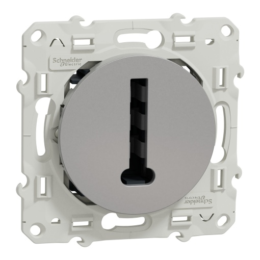 Odace - telephone socket - France Telecom - aluminium