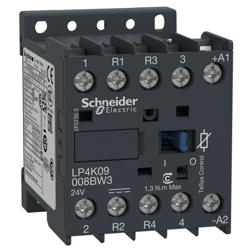 Contactor TeSys K - 4P2 NA  2 NF - AC-1 -  440 V 20 A - 24 V bobina CC