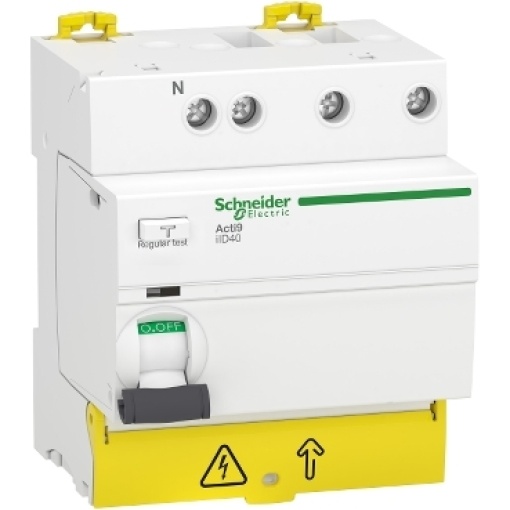 Interruptor diferencial, Acti9 iID40, 3PN, 40 A, 30 mA, tipo A-SI