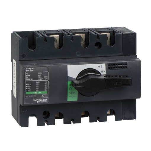 interruptor seccionador Interpact INS160 - 3 pólos - 160 A