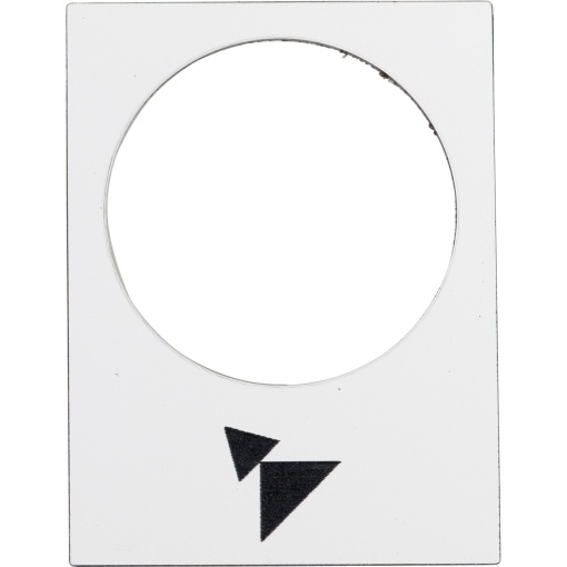 Legenda - 30 x 40 mm - branco   -para a frente, lento-rápido
