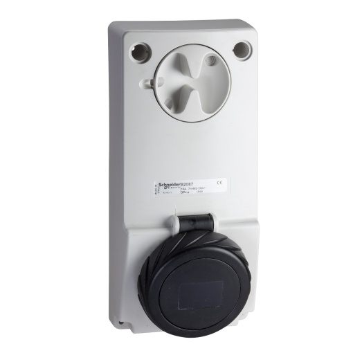 Tomada com encravamento, Mureva PK, montagem em quadro, 16 A, 3PE, 400 V, IP65