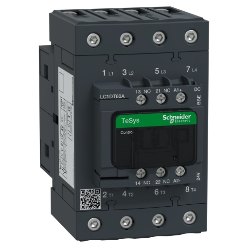 TeSys D contactor 4P 60A AC-1 up to 440V coil 24V DC Everlink