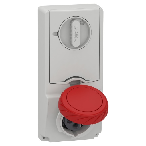 Tomada com encravamento, Mureva PK, montagem em quadro, 16 A, 3PE, 400 V, IP65