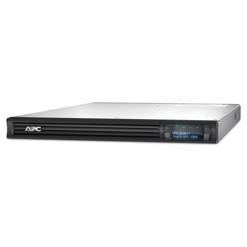 APC Smart-UPS, interativo, 1500 VA, montagem em rack 1U, 230 V, 4 tomadas IEC C13, SmartSlot, AVR, LCD