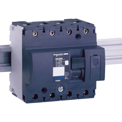 Disjuntor, Acti9 NG125L, 4P, 63 A, C curva, 50 kA IEC 60947-2