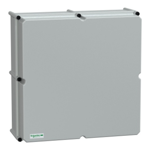 PLS box, polyester rear, opaque PC cover IP66 54x54x23cm